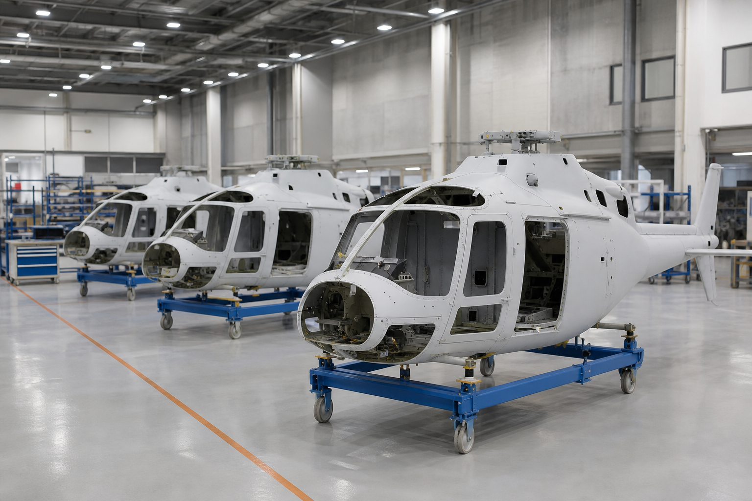 Fuselage assembly line
