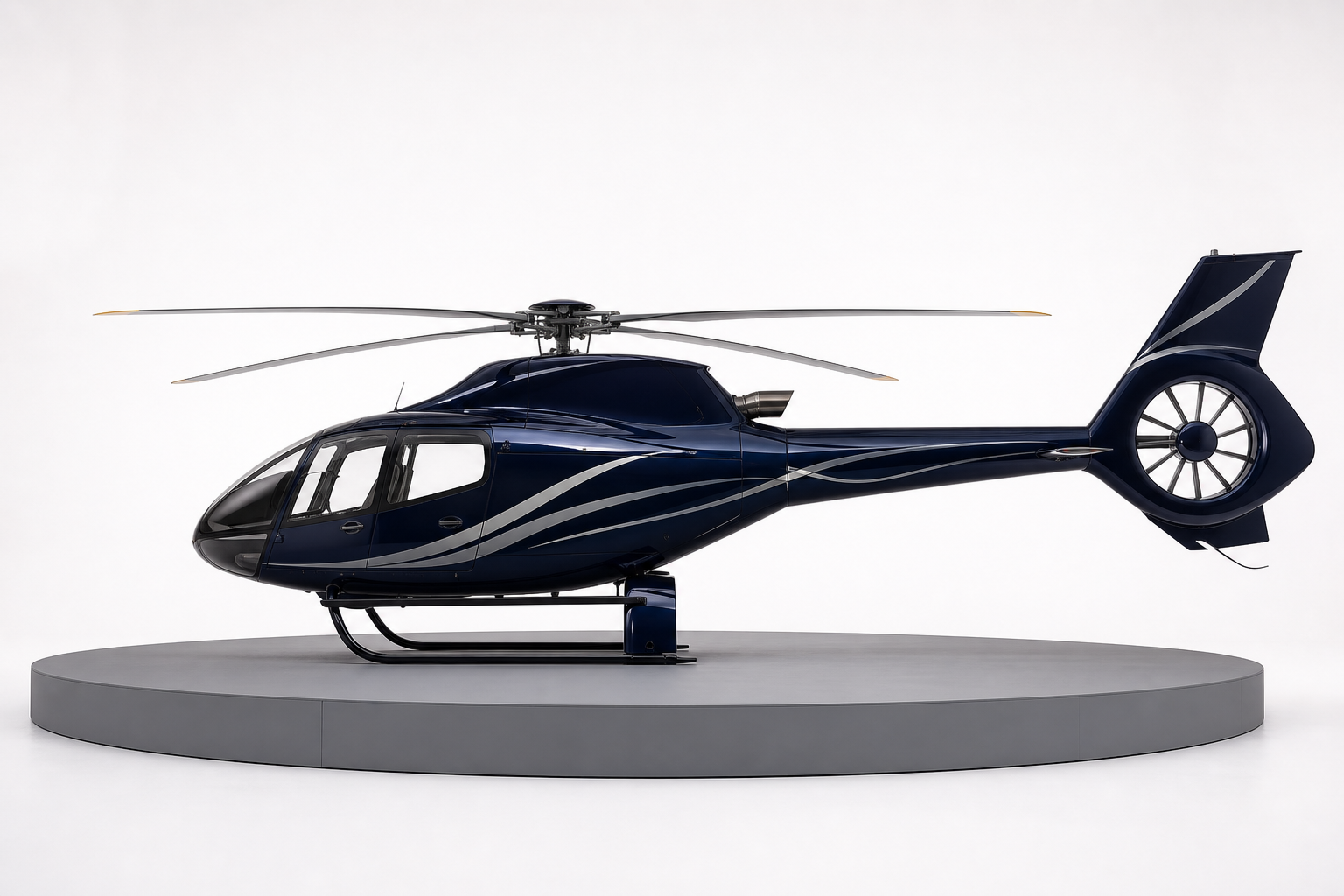 Helicopter showroom